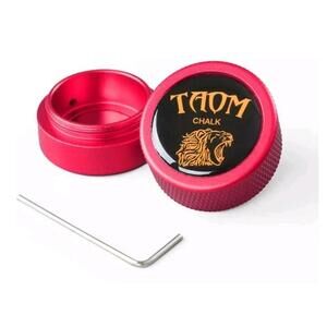 TAOM round Shaped Pool Chalk Holder, Portable Pool Chalk Cubes, Magnetic Mini Ch